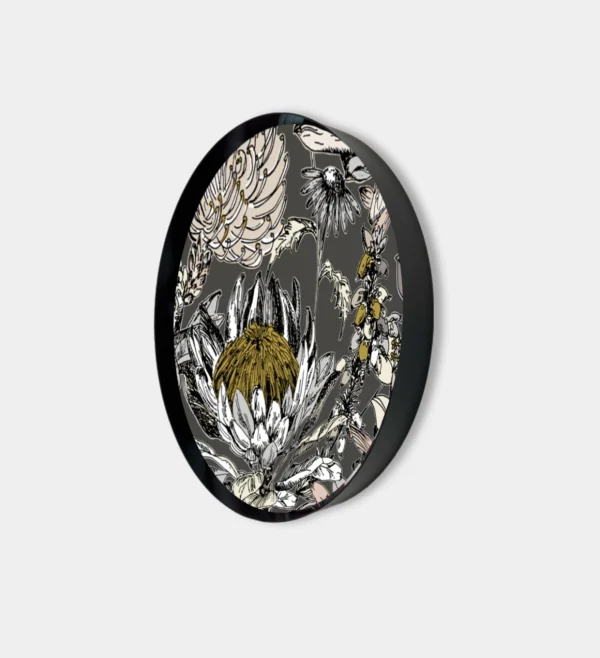 protea side Floral Protea Grey