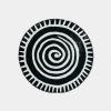 Modern Africa Spiral Floating frame