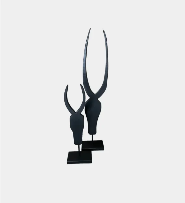 BLACK HORN PAIR Pair of Horns Black