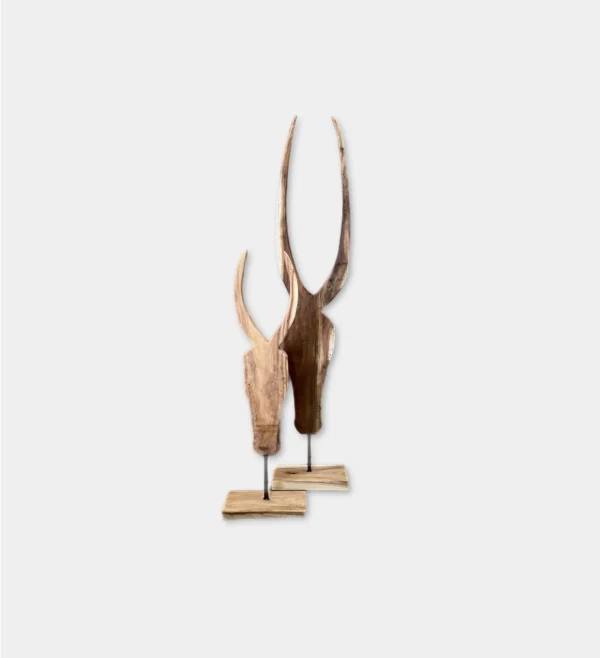 NATURAL HORN PAIR Pair of Horns Natural