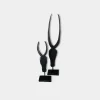 Pair of Horns Edged Black