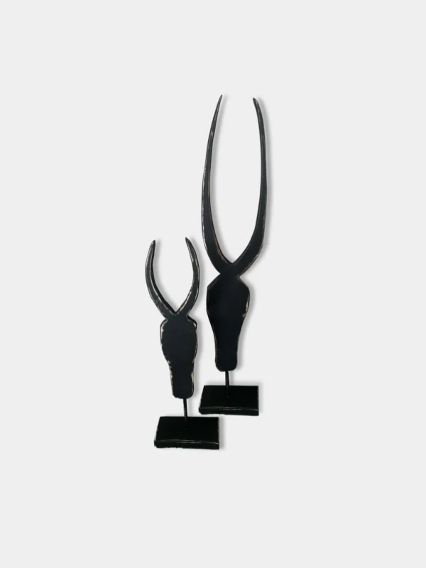 Pair of Horns Edged Black