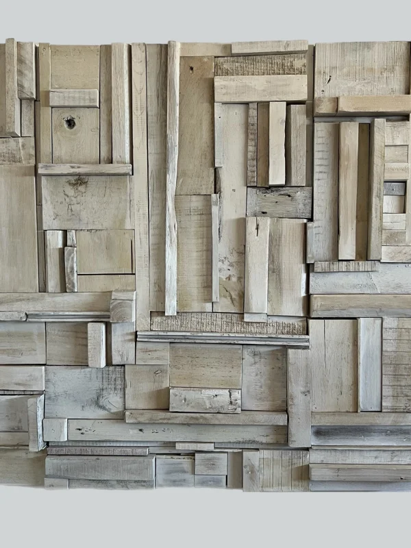 Rustic Wood Panel Whitewash - Asher